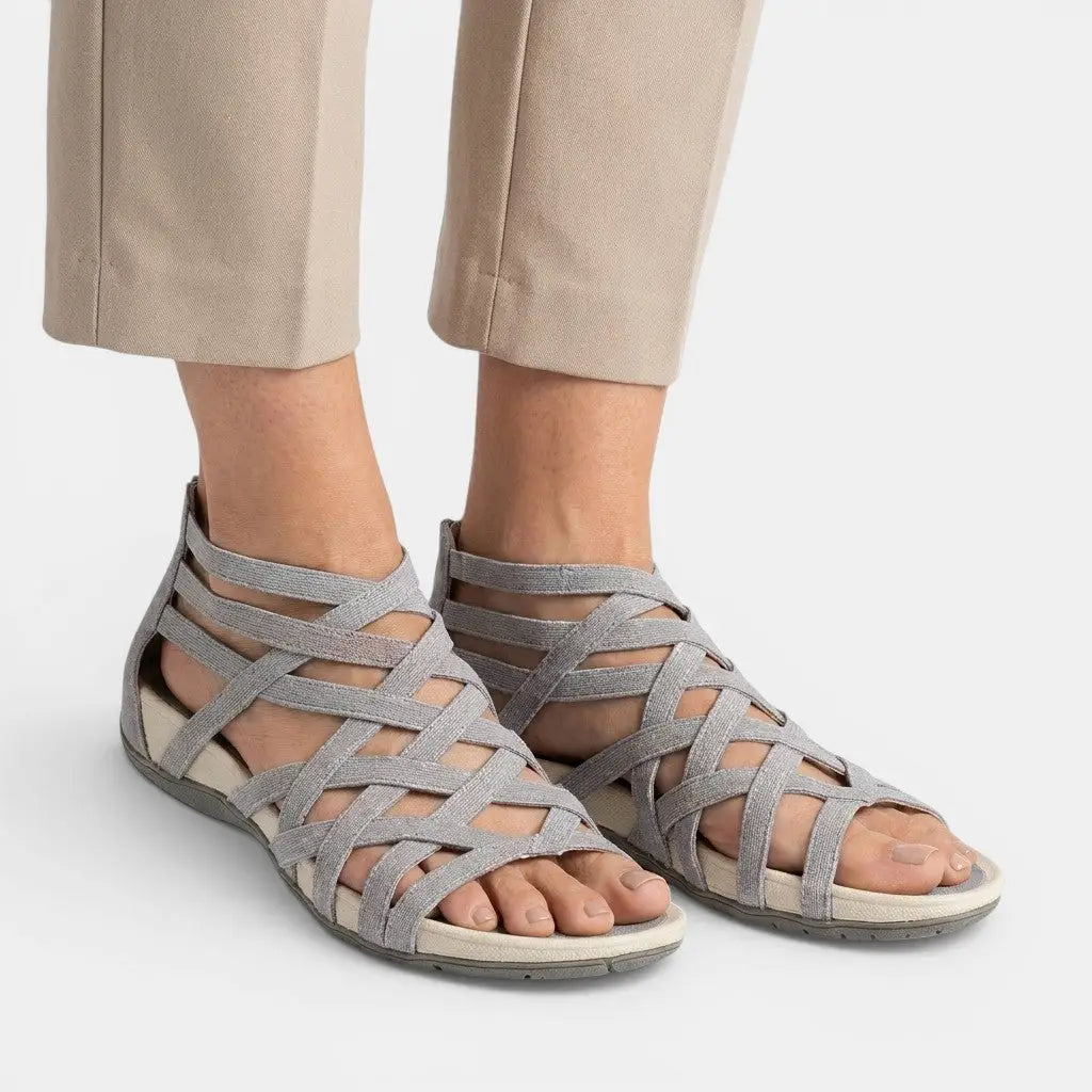 Skyblue — Adjustable Orthopedic Sandals With Elegant Comfortable Summer Design Grey