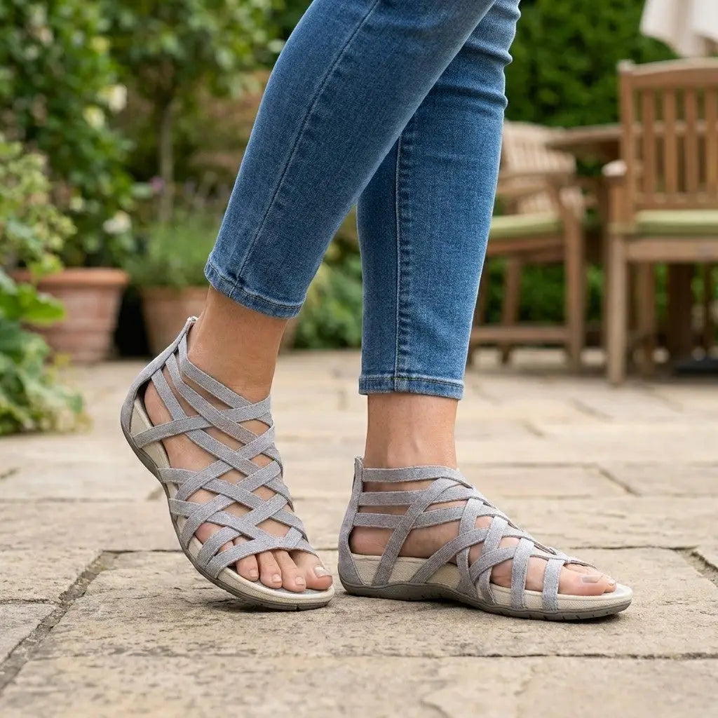 Skyblue — Adjustable Orthopedic Sandals With Elegant Comfortable Summer Design