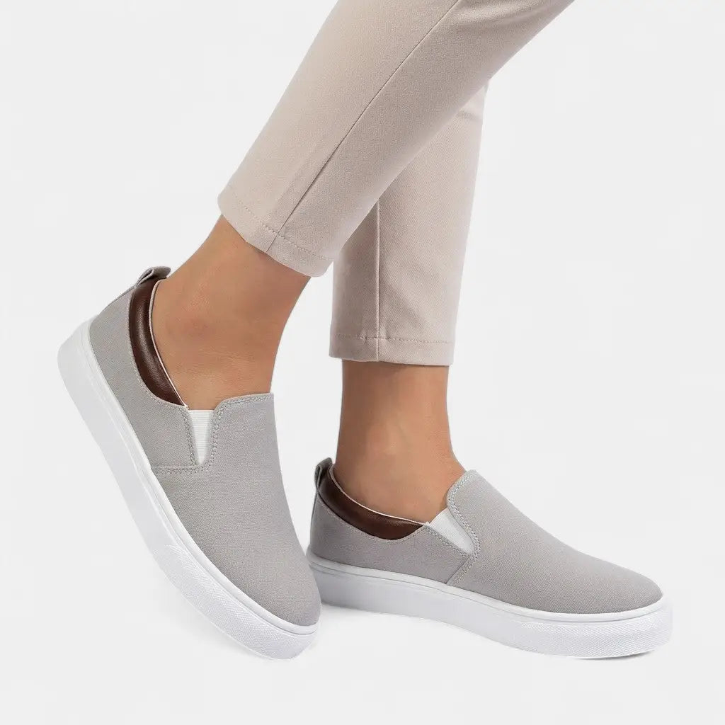 Wovenplatform — Woven Platform Sandals With Stylish Open Toe Casual Summer Design Grey