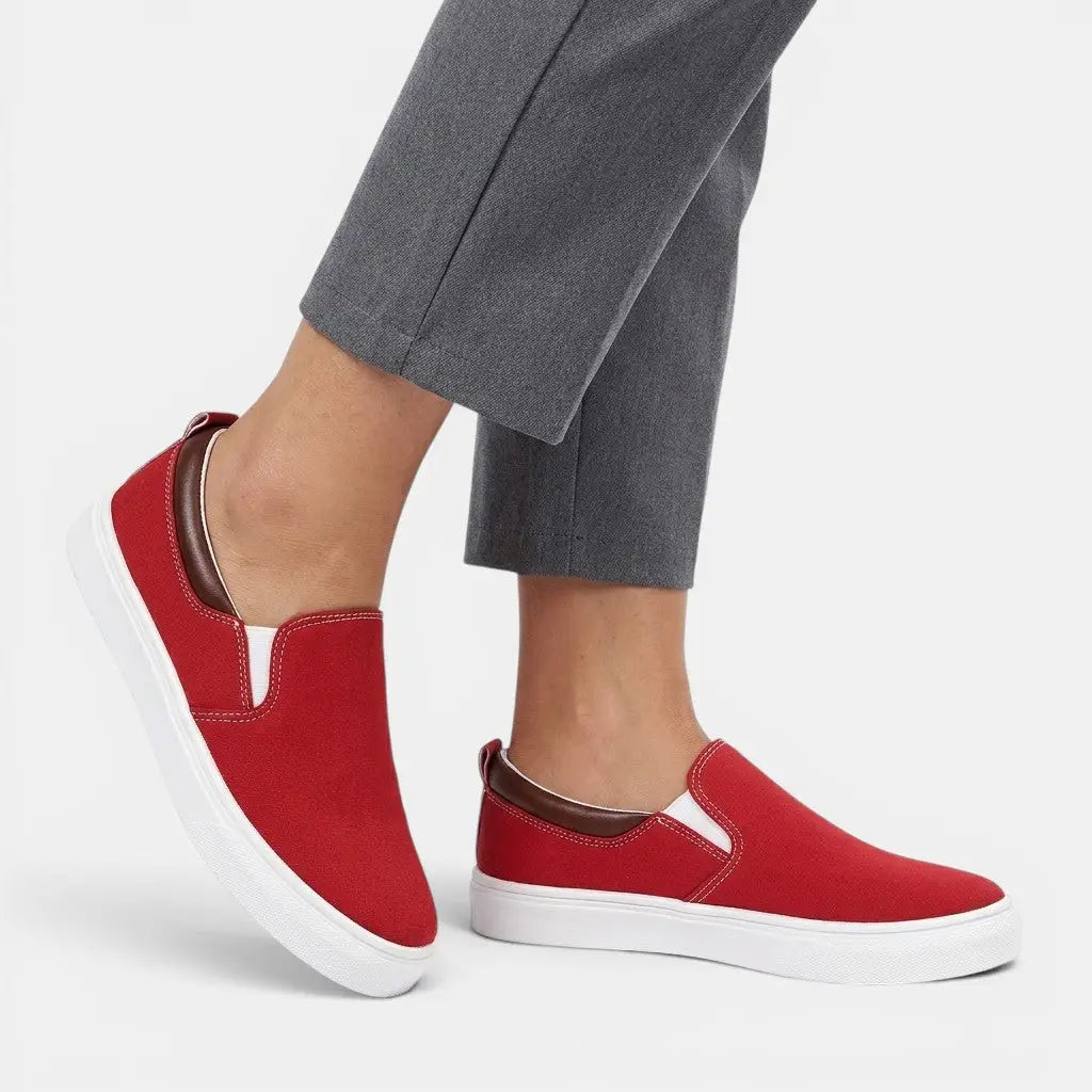 Wovenplatform — Woven Platform Sandals With Stylish Open Toe Casual Summer Design Red