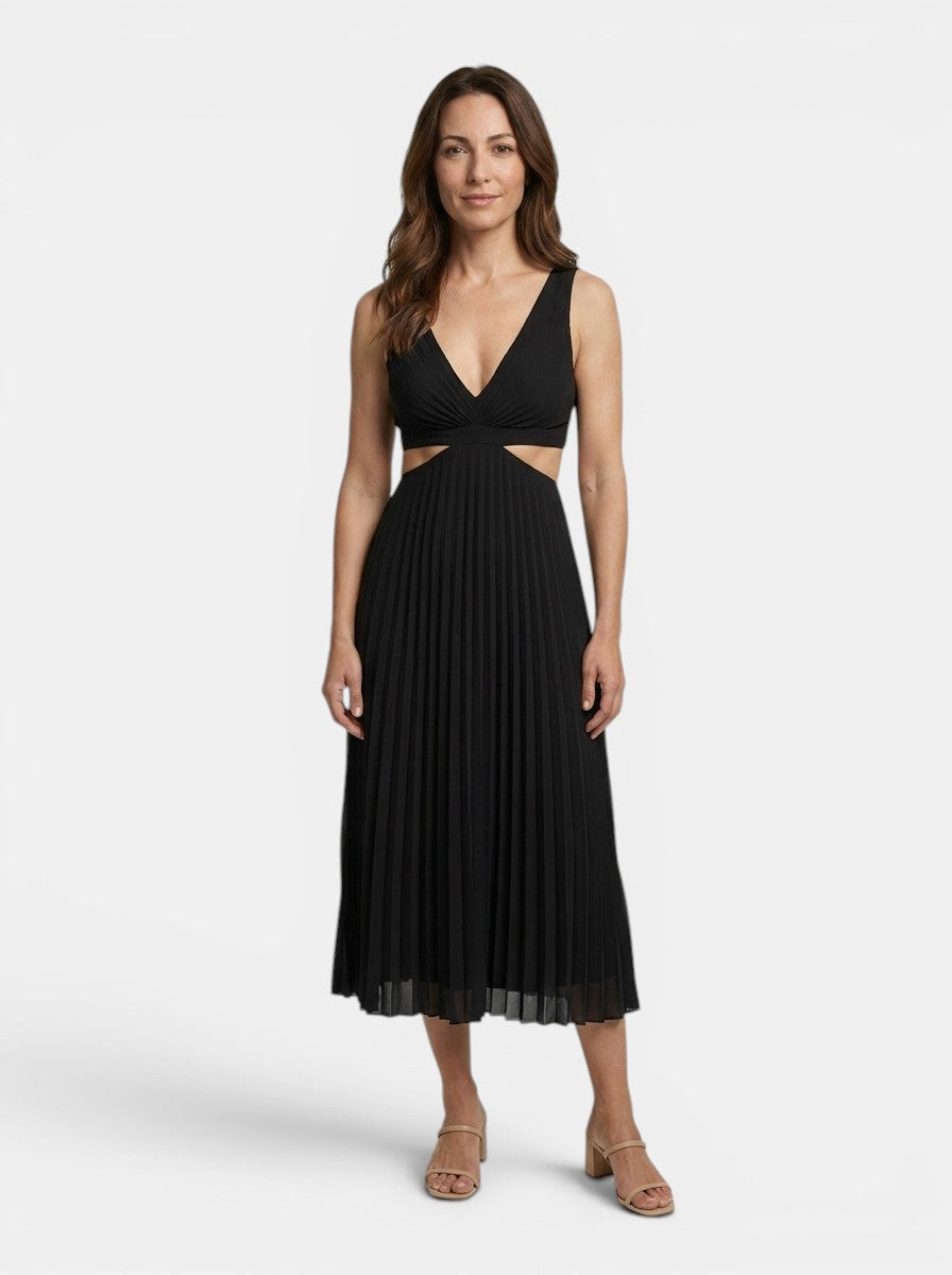 Marbella — Breathable Maxi Dress For Elegant Flowing Summer Style Black