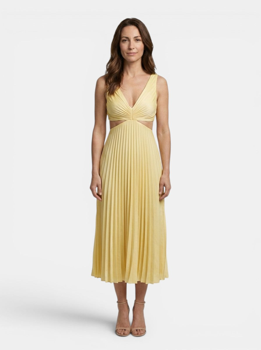Marbella — Breathable Maxi Dress For Elegant Flowing Summer Style Yellow