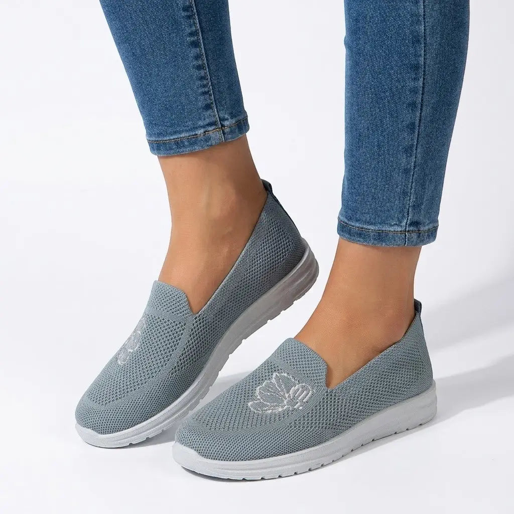 Ortholeather — Breathable Leather Orthopedic Shoes With Comfortable Supportive Everyday Design Light Grey