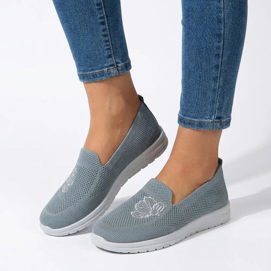 Ortholeather — Breathable Leather Orthopedic Shoes With Comfortable Supportive Everyday Design Light Grey