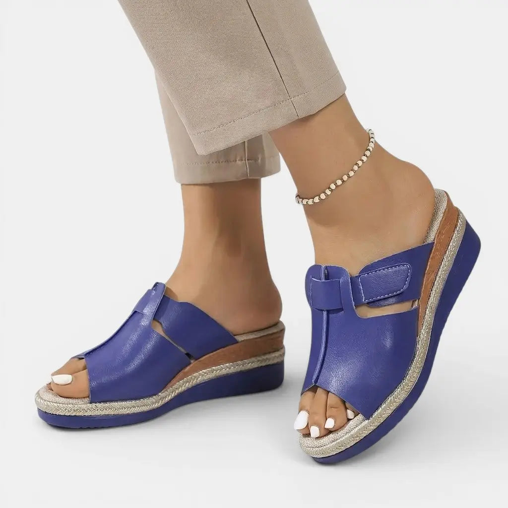 Vibrant — Colorful Cushioned Sandals With Stylish Comfortable Summer Design Royal Blue
