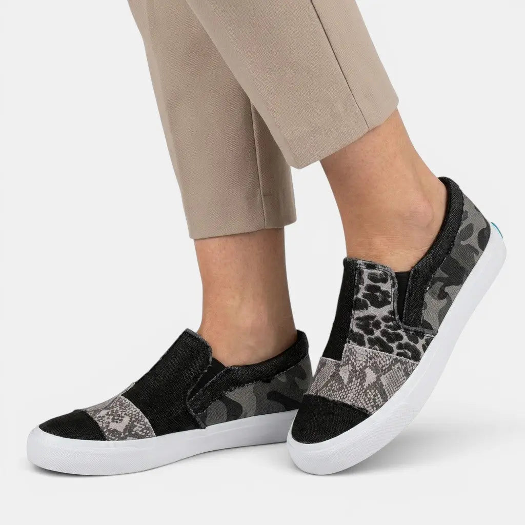 Canvasadaptive — Comfortable Canvas Slip-Ons With Trendy Adaptive Everyday Design Black