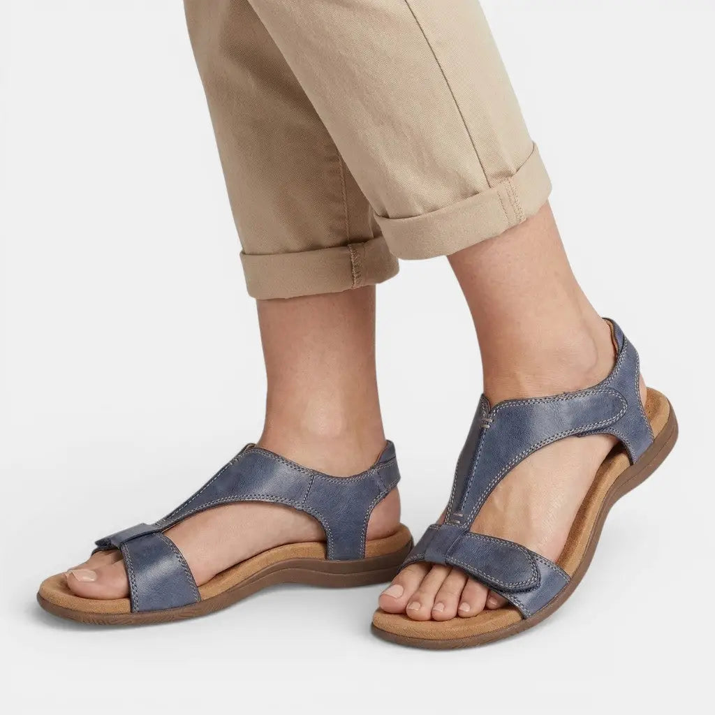 Supportia — Cushioned Orthopedic Sandals With Elegant Supportive Summer Design Grey