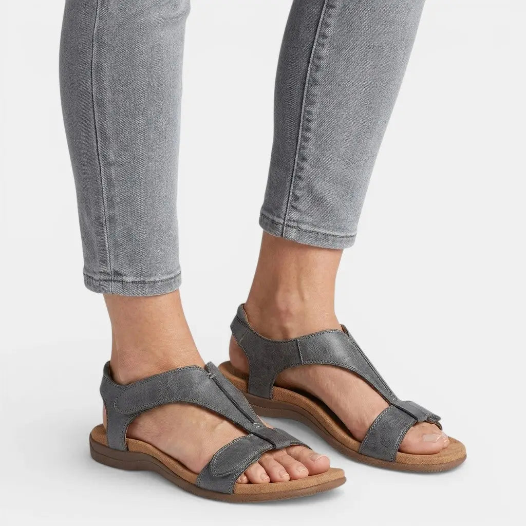 Supportia — Cushioned Orthopedic Sandals With Elegant Supportive Summer Design Blue