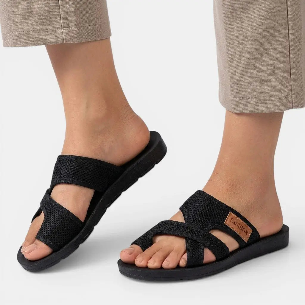 Supportstyle — Cushioned Orthopedic Sandals With Stylish Supportive Summer Design Brown