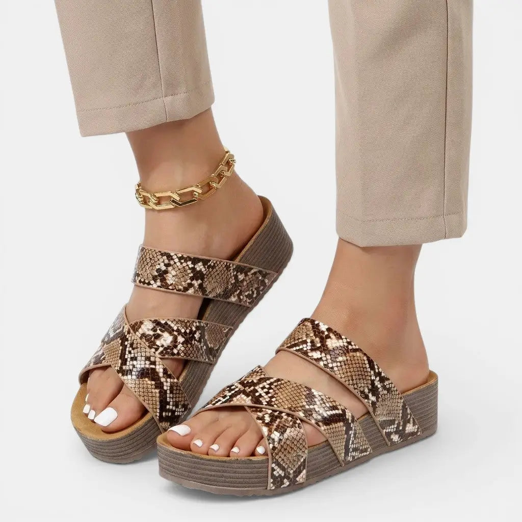 Lightfoot — Cushioned Sandals With Elegant Orthopedic Lightweight Comfortable Summer Design Brown 2