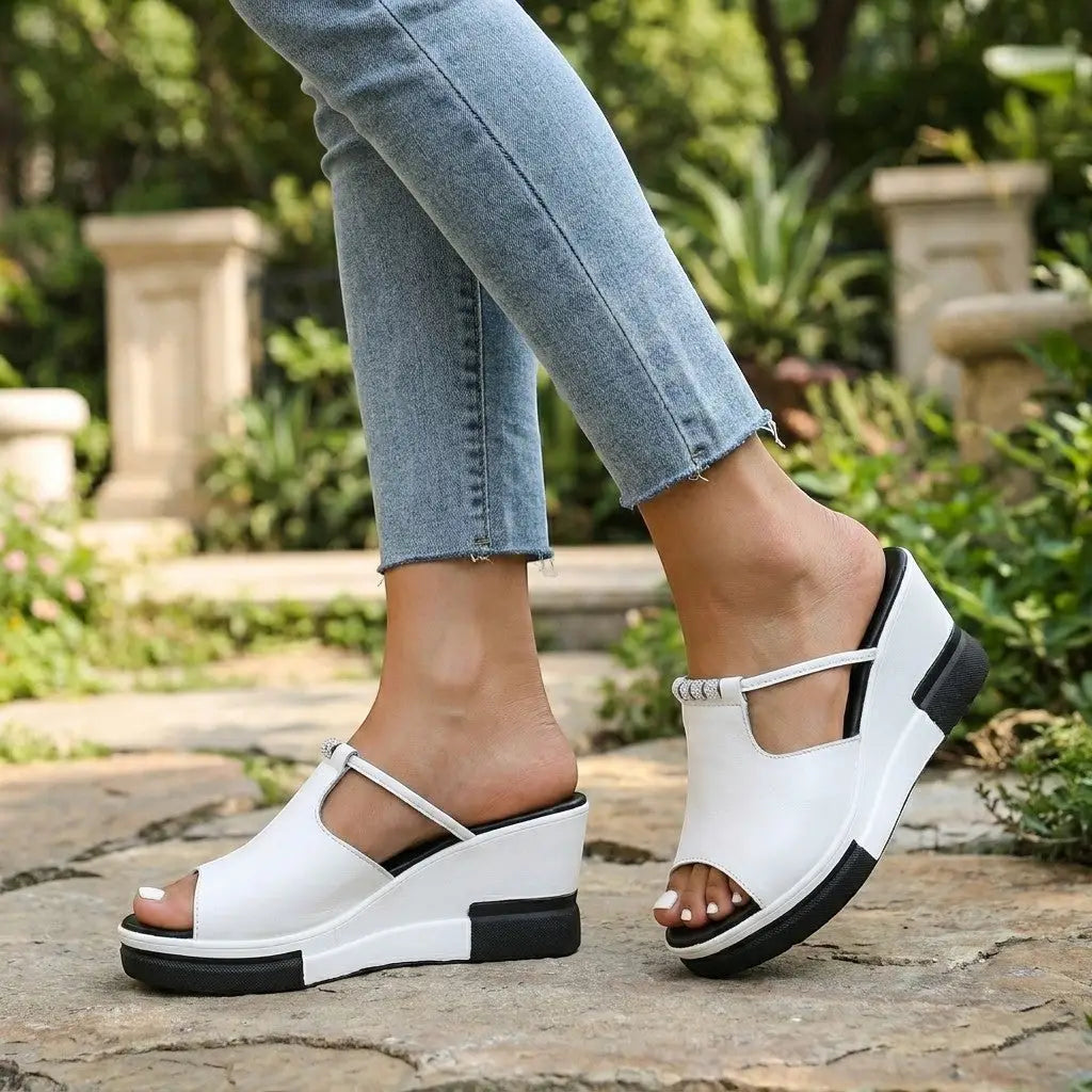 Wedgewell — Cushioned Wedge Sandals With Elegant Orthopedic Comfort Supportive Design