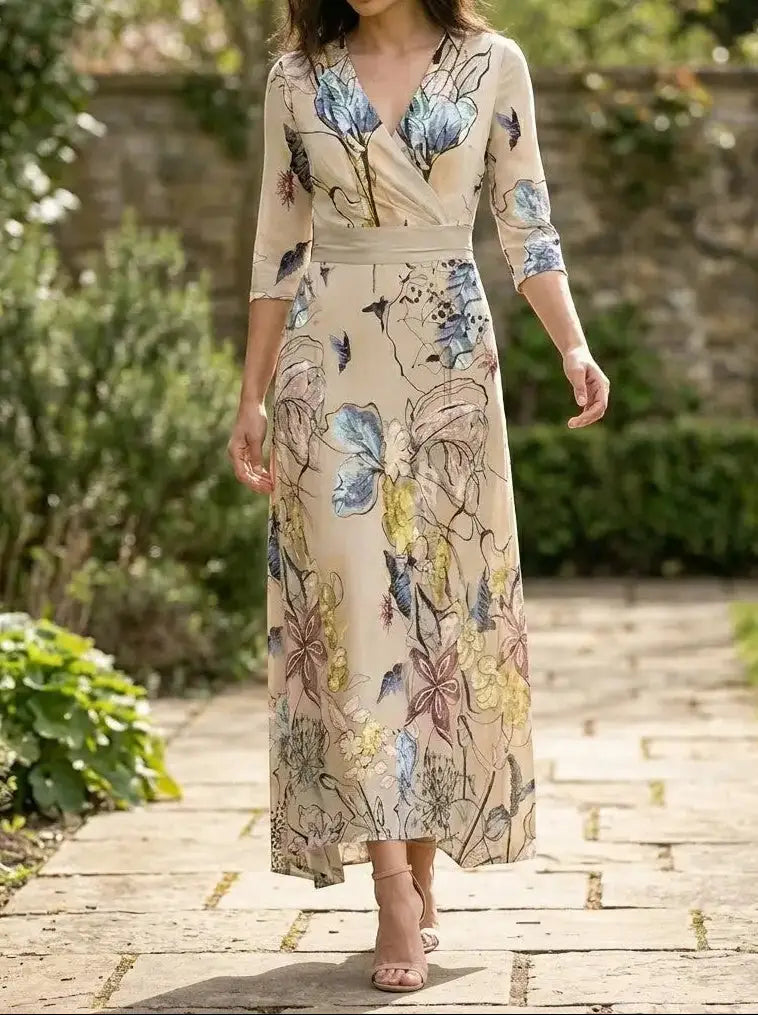 Genevieve — Elegant Fabric Maxi Dress With Graceful Timeless Evening Design