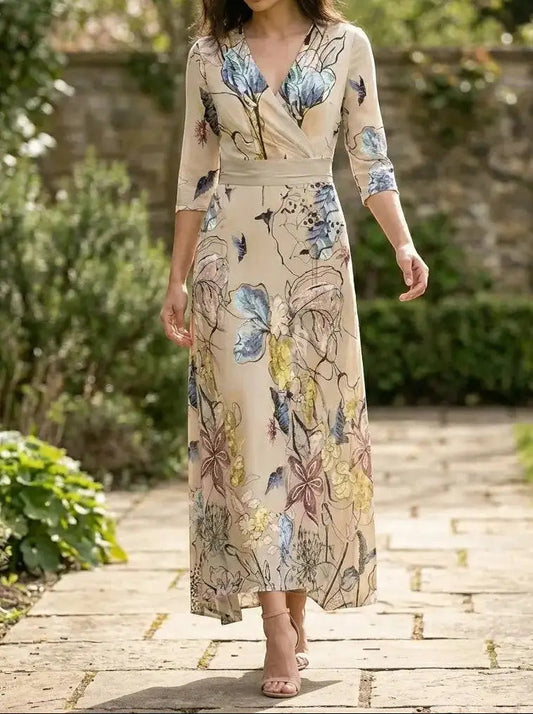 Genevieve — Elegant Fabric Maxi Dress With Graceful Timeless Evening Design