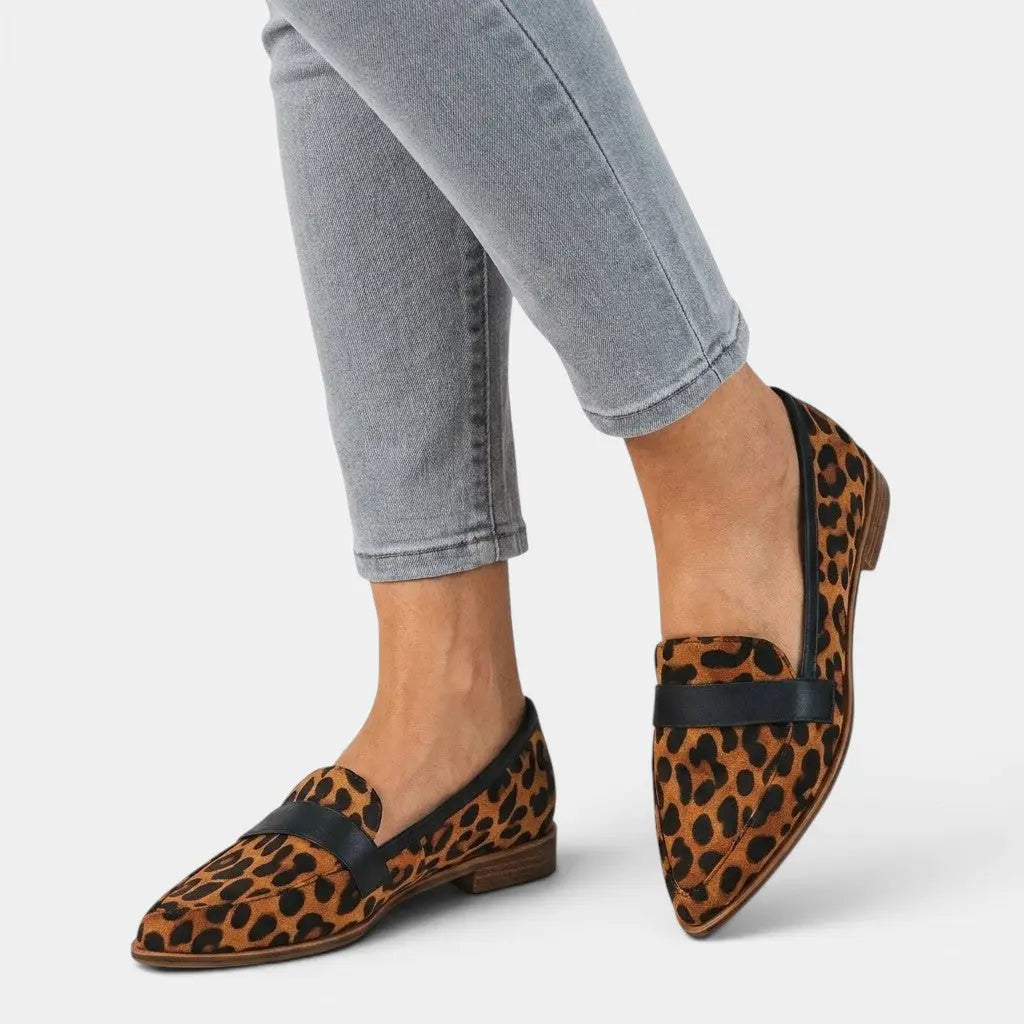 Pennyblack — Elegant Leather Loafers With Chic Black Penny Everyday Design Brown