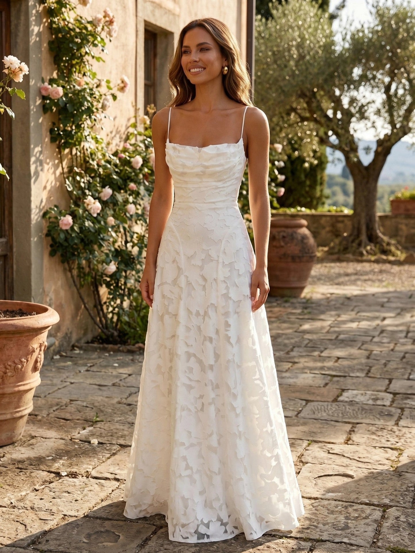 Genevieve — Floral Print Maxi Dress For Elegant Flowing Summer Wear