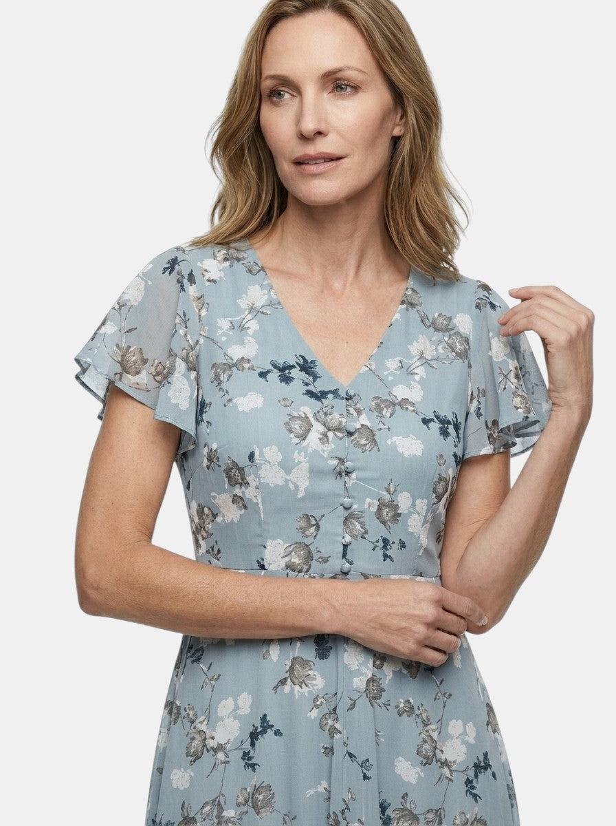 Florentyna — Lightweight Floral Maxi Dress For Elegant Flowing Summer Style