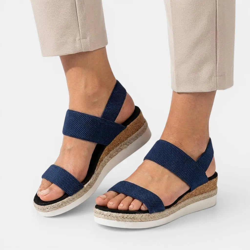 Liftme — Lightweight Platform Sandals With Elegant Cushioned Summer Design Blue