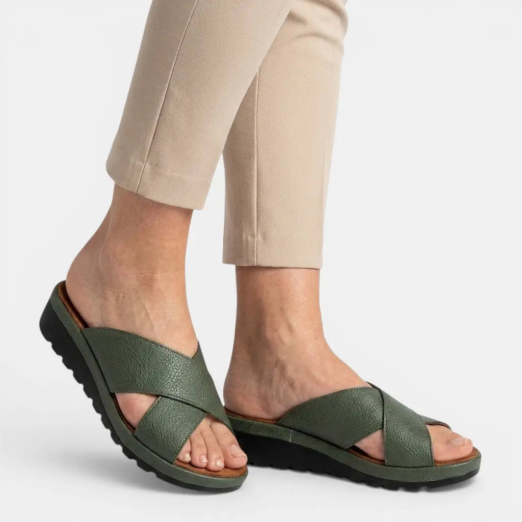 Everyday — Orthopedic Adjustable Sandals With Stylish Comfort For Daily Wear Green