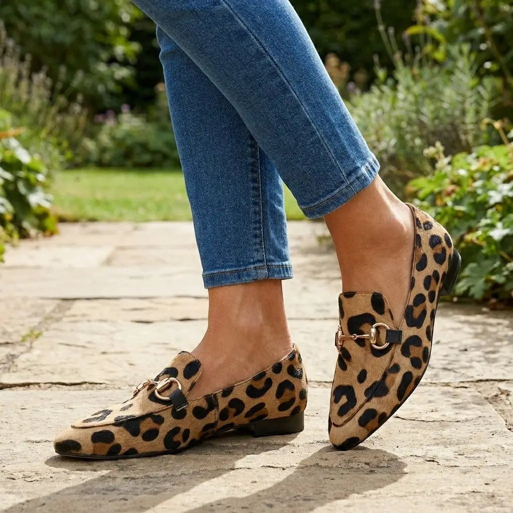 Animalia — Soft Animal-Texture Loafers With Elegant Cushioned Orthopedic Design