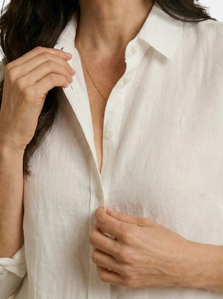 Marbella — Soft Drape Long Sleeve Blouse With Elegant Relaxed Summer Style