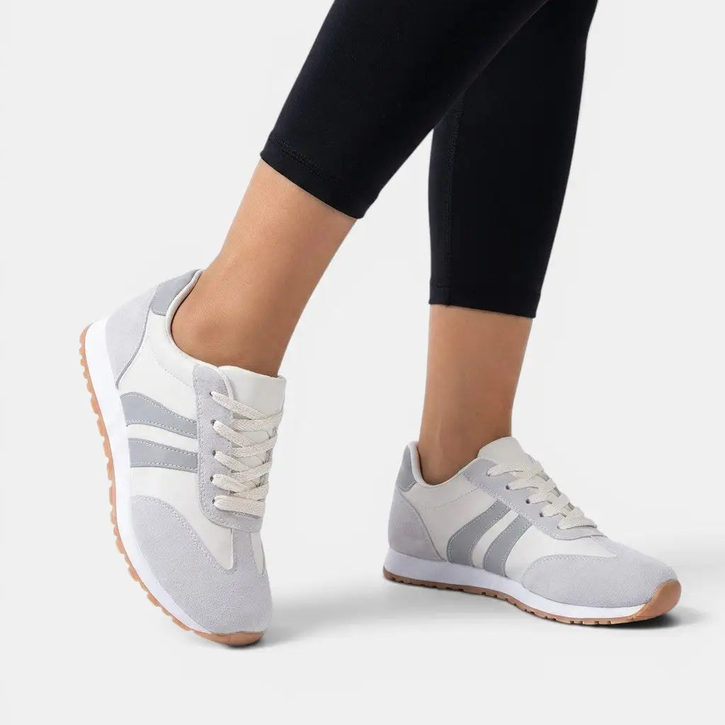 Flexorthopedic — Breathable Fabric Orthopedic Shoes With Supportive Flexible Comfort Design Grey
