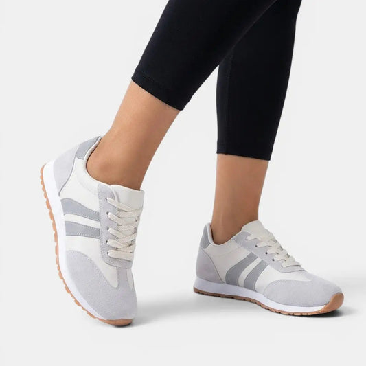 Flexorthopedic — Breathable Fabric Orthopedic Shoes With Supportive Flexible Comfort Design Grey