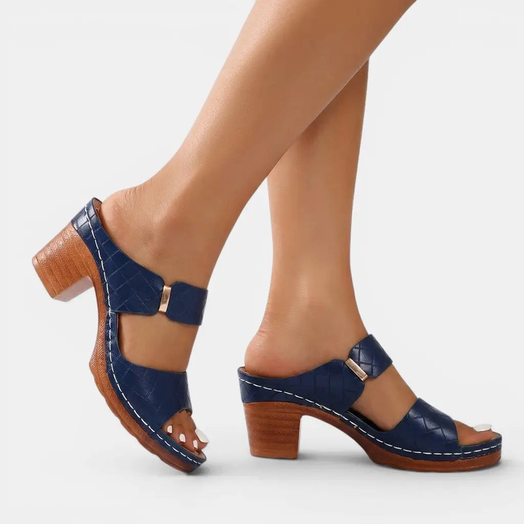 Stylecomfort — Synthetic Cushioned Sandals With Stylish Orthopedic Comfort Design Blue