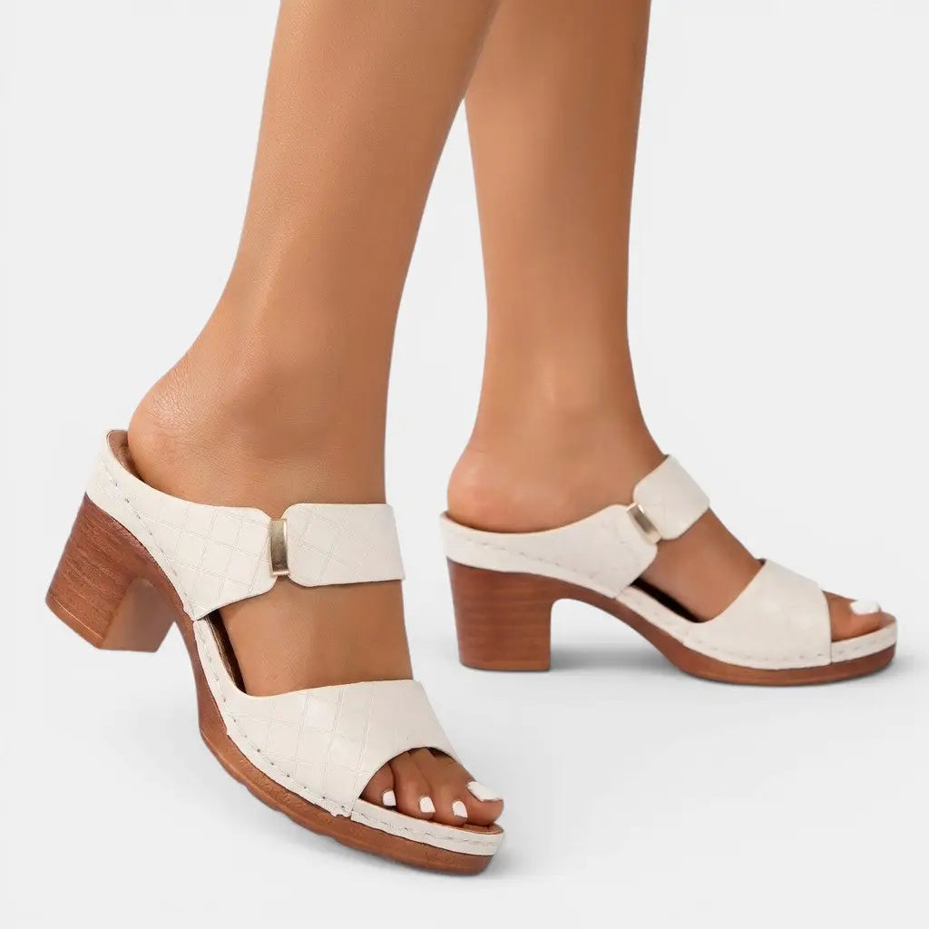 Stylecomfort — Synthetic Cushioned Sandals With Stylish Orthopedic Comfort Design White
