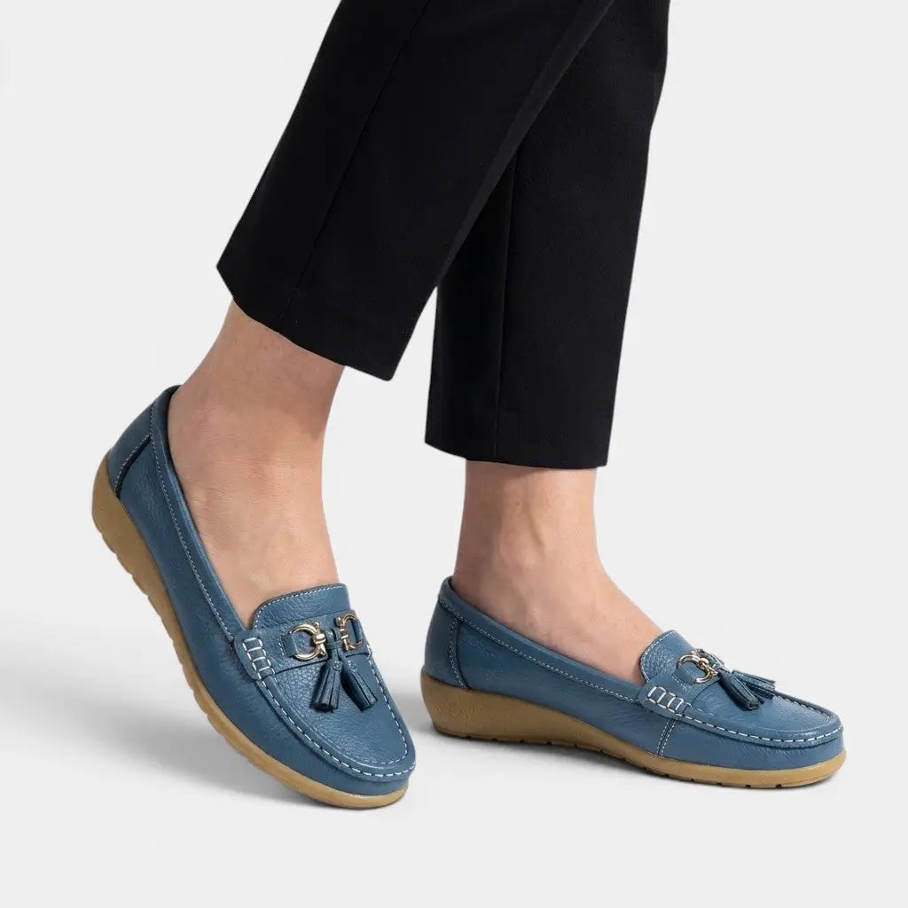 Knitchunky — Knit Fabric Sneakers With Stylish Low-Top Chunky Sole Design Light Blue
