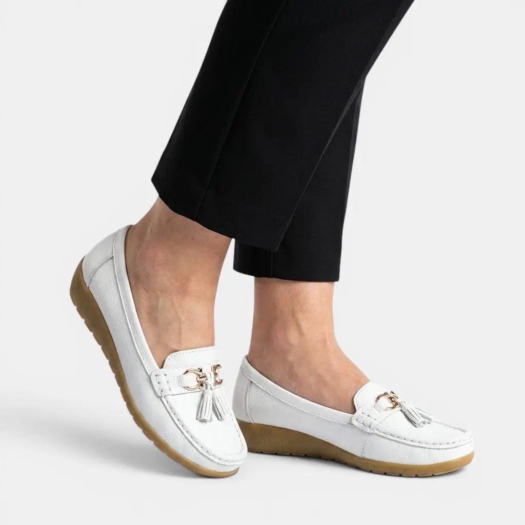 Knitchunky — Knit Fabric Sneakers With Stylish Low-Top Chunky Sole Design White